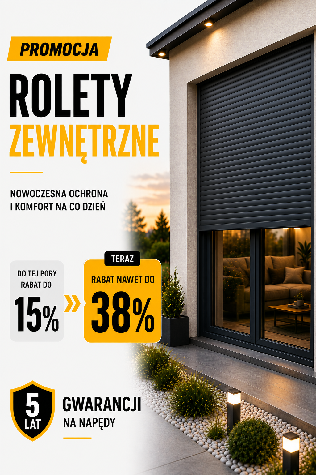 Rolety zewnętrzne Płock – promocja – OKNARO